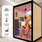2 Person Infrared Sauna Room Far Infrared Saunas Home Canadian Hemlock Indoor 21