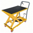 330 500 1100 Lbs Hydraulic Lift Table Cart Single Scissor Lift Table Adjustable