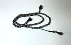 Tibetan Meditation Om Mala Yin Yang Yoga Jewelry Black   White 108 Beads Tassels
