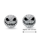 Jack Skellington Earrings Nightmare Before Christmas Sparkling Rhinestone New