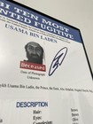 Robert O neill Signed Bin Laden Wanted Poster 11 X 17 Framed W  Coa