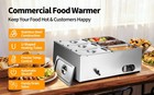 6 6 3qt Commercial Electric Food Warmer Countertop Steam Table Buffet Bain Marie