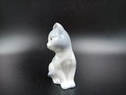 George Good Cat Kitten Vintage Blue   White Kitten Cat Porcelain Figurine
