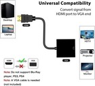 Hdmi To Vga Female Video Cable Cord Converter Adapter Pc Monitor Desktop