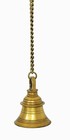 Brass Hanging Bell With Chain Melodious Ringing Sound Ghanti For Home Temple