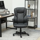 High Back Executive Office Chair  Pu Leather Computer Desk Chair Black