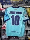 Nike Fc Barcelona Soccer Jersey Lamine Yamal  10 Blue Men   s Size M Ucl
