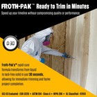 Froth Pak 630 Spray Foam Insulation Kit  Closed Cell 2-part Foam  15ft Hose