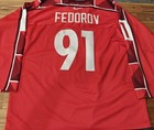 Sergei Fedorov  91 Russian Hockey Federation Nike Jersey Olympics Redwings Sz 52