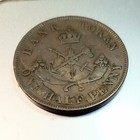 1857 Bank Token Half Penny Bank Of Upper Canada 167 Years Old