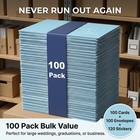 100 Pack Thank You Cards With Envelopes Bulk Set   Stickers - 4x6 Inch Blank