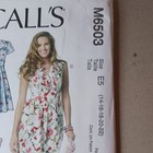 Mccall s Easy M6503 Sewing Pattern Misses Dress Women Size E5 14-22