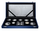 Uk Great Britain 2006 Silver 2 61oz  Proof 13-coin Set  queen s 80th Birthday 
