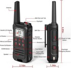 4 Pack Long Range Walkie Talkie 100 Mile Two Way Radio Charge Headset Waterproof