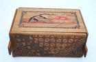 20th C  Japanese Marquetry Puzzle Secret Box Yosegi Retro 1930s - 1950s Deco