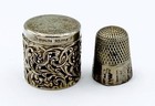 Gorgeous Antique Unger Bros Sterling Chatelaine Thimble Holder case Thimble  984