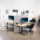 Used Vivo Gray 72 X 56 Inch Privacy Panel Office Partition  Cubicle Room Divider