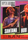 Bob Dylan Joan Baez Santana     Rare Vintage Original Cologne 1984 Concert Poster