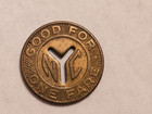 New York City Subway Token Small Cut Out Y Nyc Ny
