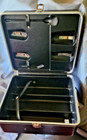 Traveling Bar cocktail Mixer Set In Hard Case - Fits 3 Bottles - Vintage 1960 s