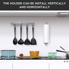 Holder Kitchen Roll Towel Paper Rack Under Cabinet Wall Toilet Self Adhesive