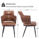 Dining Chairs Set Of 4  Mid-century Modern Dining Chair  Retro Faux Leather K   