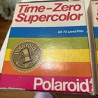 Polaroid Sx-70 Land Film Time-zero Supercolor New 10 Instant Pack Damaged Boxes