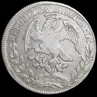 Mexico First Republic 8 Reales 1847 Zs Om Zacatecas Mint