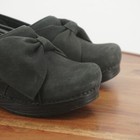Dansko Womens Pro Bow Professional Nursing Clogs Size 38   7 5-8 Black Nubuck