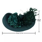 Fascinator Cocktail Tea Party Derby Hat For Women Straw Feather Pillbox Hats