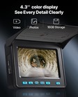 Vevor Sewer Camera 98ft 4 3-inch Drain Inspection Camera Ip68 Waterproof 6 Leds