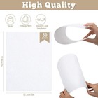 50 Sheets Linen Textured Cardstock White 250g 92lb Cover Printer Paper  5 X 7 In