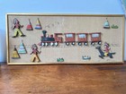 Vintage Handmade Indian Native American Train Tepee Art Wall Hanging Wood Cut