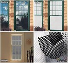 Vvivid White Perforated Vinyl Window Film To Prevent Bird Strike 54 Inches X