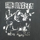 Rare Vintage 2007 Punk T-shirt The Unseen Break Away Size Small Black Faded