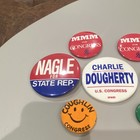 Vintage Pennsylvania Congressional Political Campaign Pinback Buttons Lot Of 7