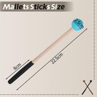 1 Pair 8 7inch Rubber Xylophone Sticks Tongue Drum Mallets Percussion Sticks