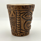 Rare Vintage Treasure Craft Maui Hawaii Bucket Face Tiki Mug 4 5  W  Tiny Nicks