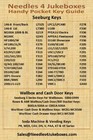 1 Rockola Jukebox Cabinet Key  Your Choice Of One   f486 F592 F593 P600 Or P1200