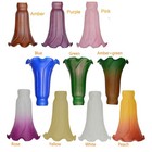 Tulip Lily Flower Glass Lamp Shades Tiffany Style Retro Replacement Shades