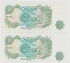 Bank Of England Great Britain 1 Pound      2 Pcs In Cont  No Au