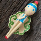 Antique Hubley Cast Iron Flapper Girl Art Deco Door Knocker Ann Fish Charleston