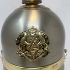 German Pickelhaube Spiked Helmet Decanter Music Box Royal Crest