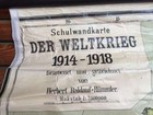 Old School Wall Map The World War 1914-1918 91 5 16x66 1 8in Vintage Ww1 1wk 