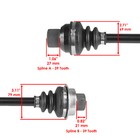 Front Differential Drive Shaft And Couplers For Yamaha Grizzly 660 Yfm660 03-08