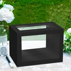 Wedding Gift Card Box Holder With Clear Window Black Card Storage Organizer