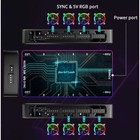1pcs Smart Hub 5v 3pin Argb Aura Sync Remote Pc Cooler Controller Aigo R12 Pro