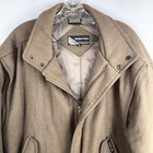 Members Only Bomber Jacket Men   s 42  Brown 100  Wool Vintage  read