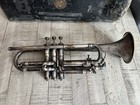 1925 Frank Holton-clarke Bb Cornet Elkhorn Wi Silver Plate Serial 62256   Case