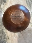 Vintage Hand Turned Wooden Bowl Woodcraftery Made In America 6 25 Inch